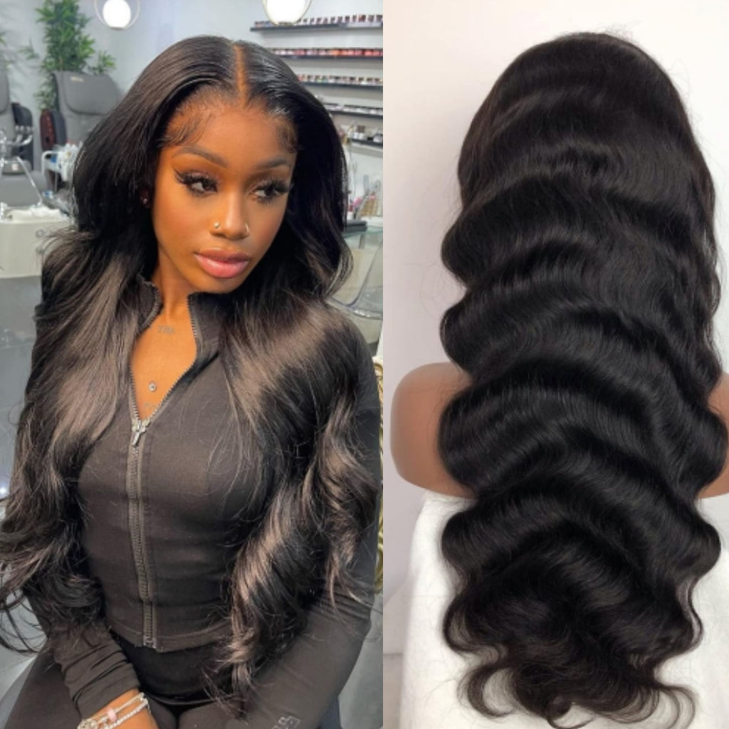10A Brazilian Body Wave Lace Front Wig Preplucked Human Hair Wigs – Fleeky  Hair