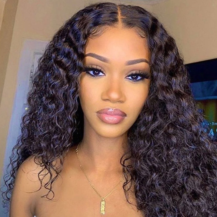Fleeky Hair Deep Wave 13x6 Lace Front Wig Transparent Lace Wig