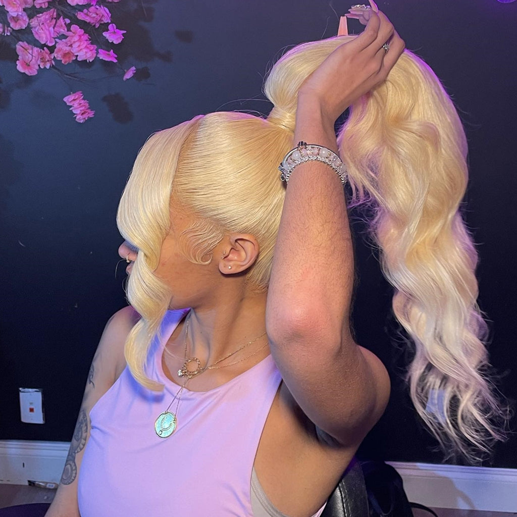 Premium 613 Blonde Wig Fleeky Hair