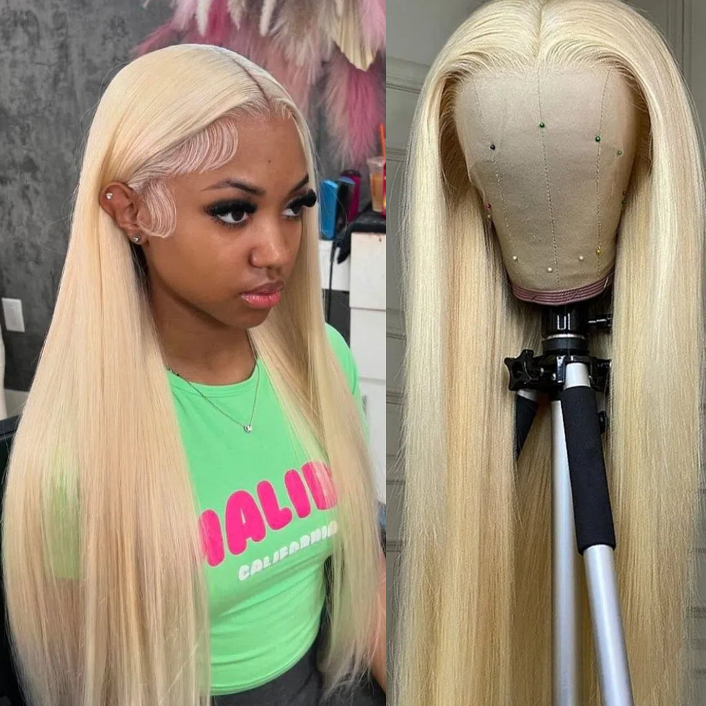 10A-613-Blonde-13x4-lace-front-Wig-lace-frontal-wig-Bone-Straight-Wig -Brazilian-Remy-Transparent-Lace-Front-Human-Hair-Wigs-For-black-Women-birthday-hair-style