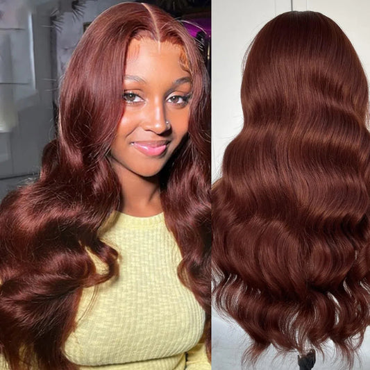 Reddish-Brown-Colored-Wig-Body-Wave-13x4-Lace-Front-Wig-4x4-Lace-Closure-Wigs