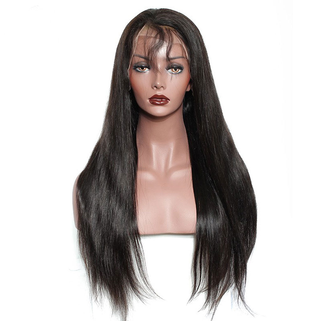 Brazilian Straight 360 Wig Preplucked Human Hair Wigs With Baby