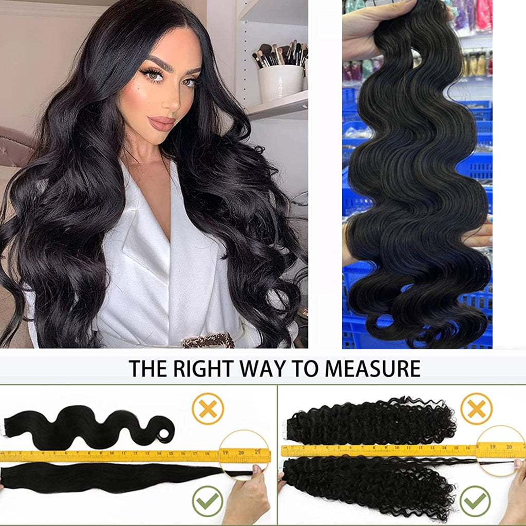 Fleeky Hair Body Wave Tape Ins Hair Extensions 2 3 4 Packs Deal