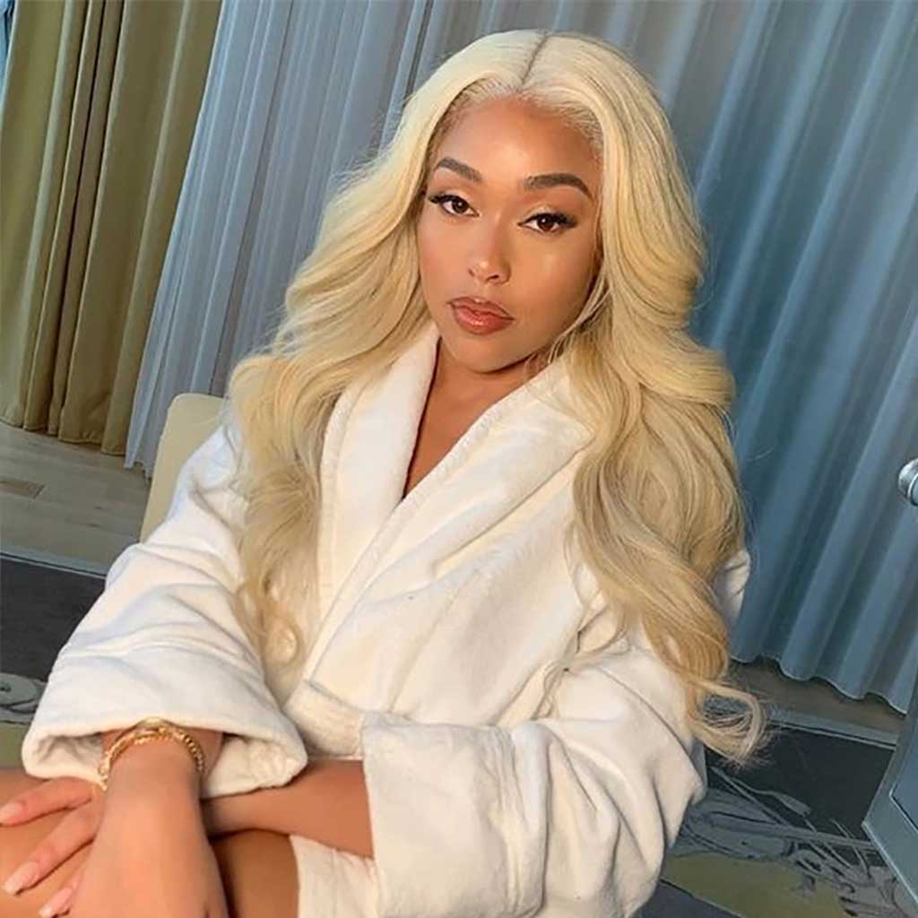 Fleeky 10A 613 Blonde Wig Body Wave Wig Transparent Lace Wig 4x4